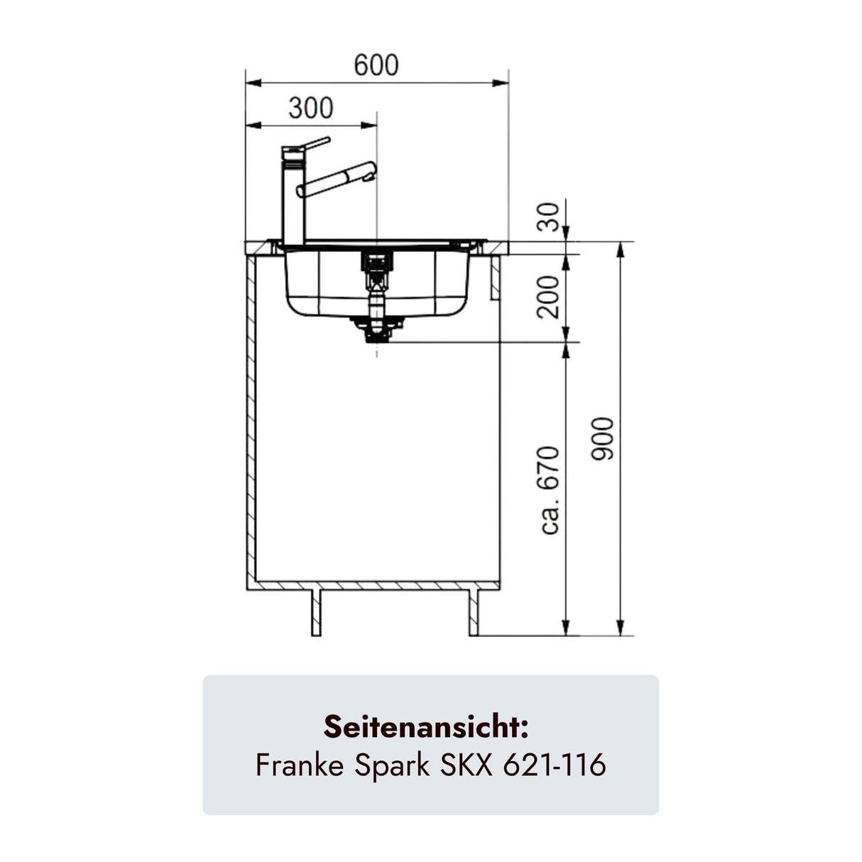 Franke Spark SKX 621-116 Spüle