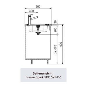 Franke Spark SKX 621-116 Spüle