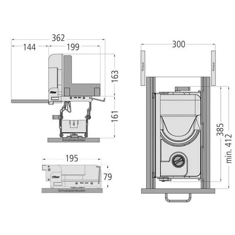 Ritter AES 52 S Einbau-Allesschneider