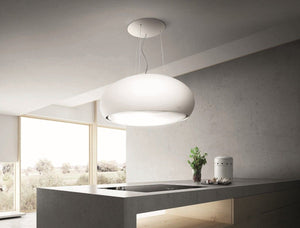 Elica Shell Inselhaube in weiß matt