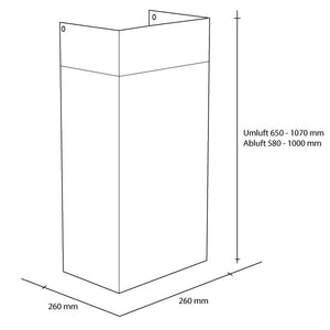 Airforce Kamin schwarz lackiert