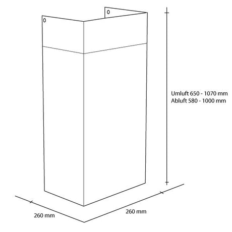 Airforce Kamin schwarz lackiert
