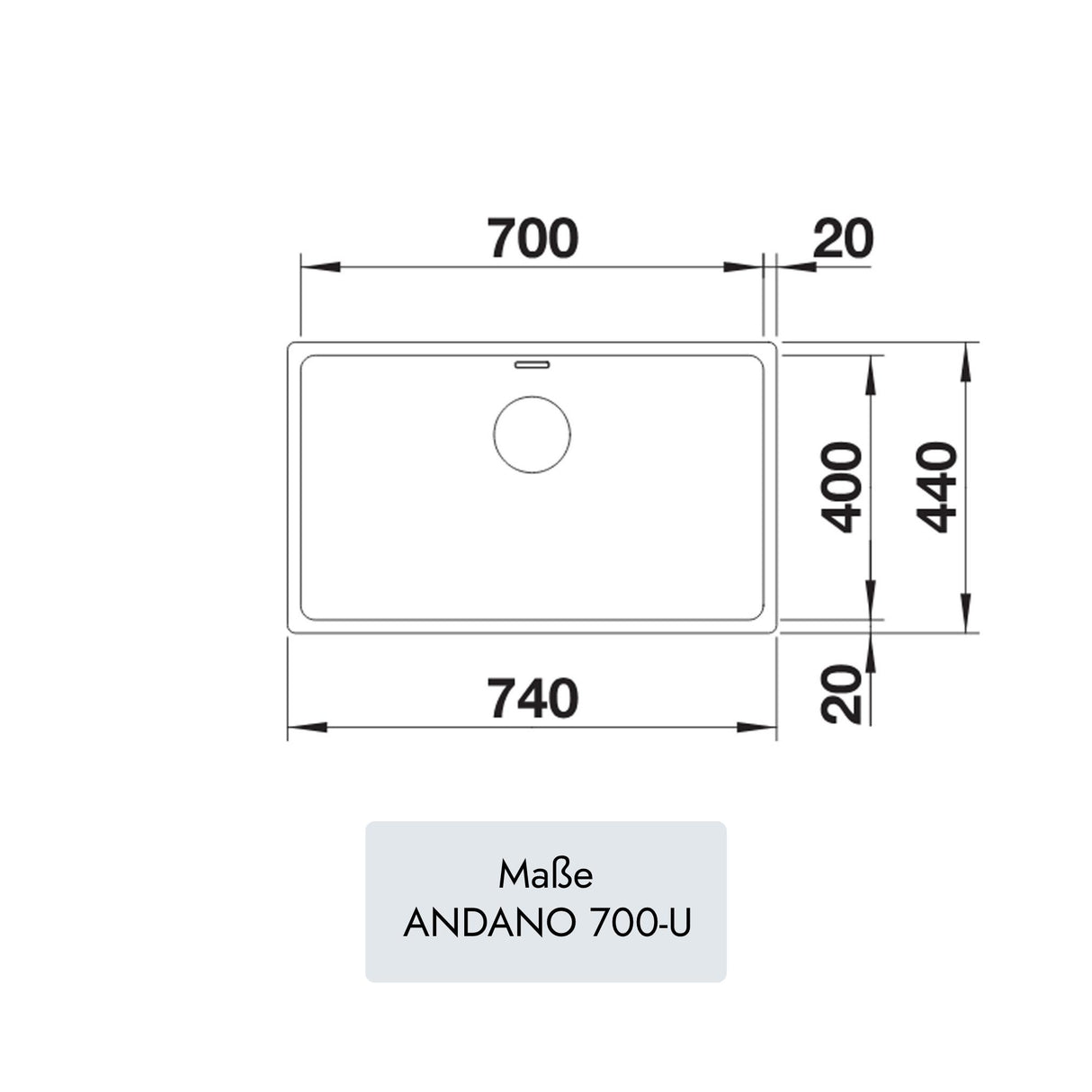 Blanco ANDANO 700-U