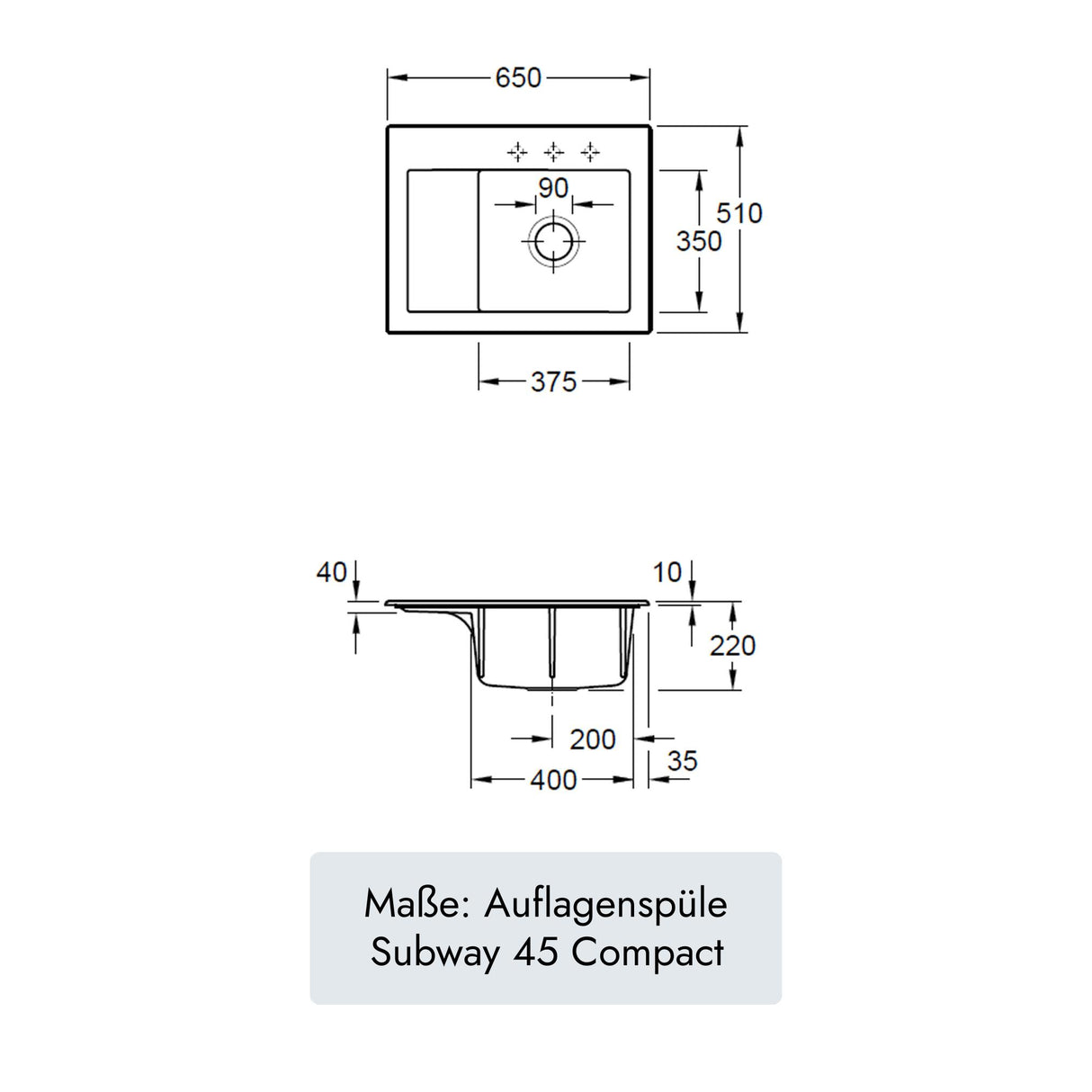 Villeroy & Boch Subway 45 Compact