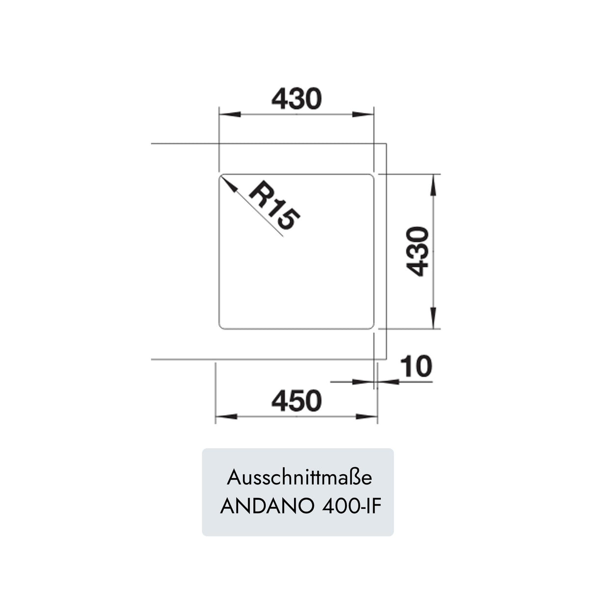 Blanco ANDANO 400-IF