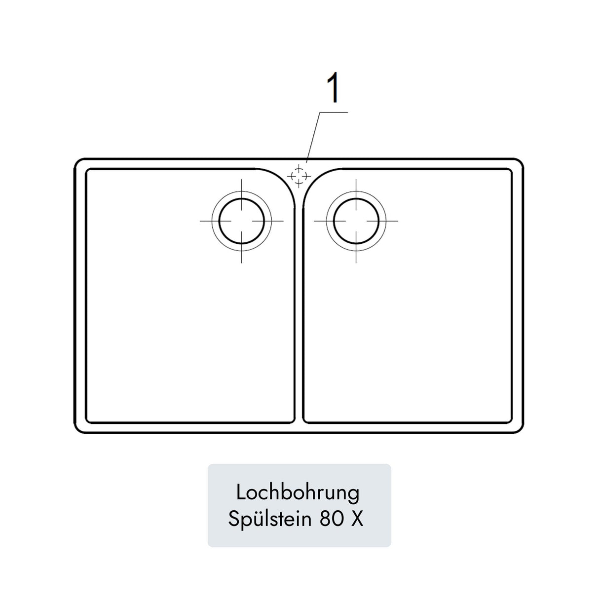 Villeroy & Boch Spülstein 80 X