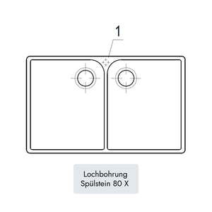 Villeroy & Boch Spülstein 80 X