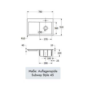 Villeroy & Boch Subway Style 45