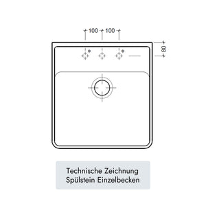 Villeroy & Boch Spülstein Einzelbecken