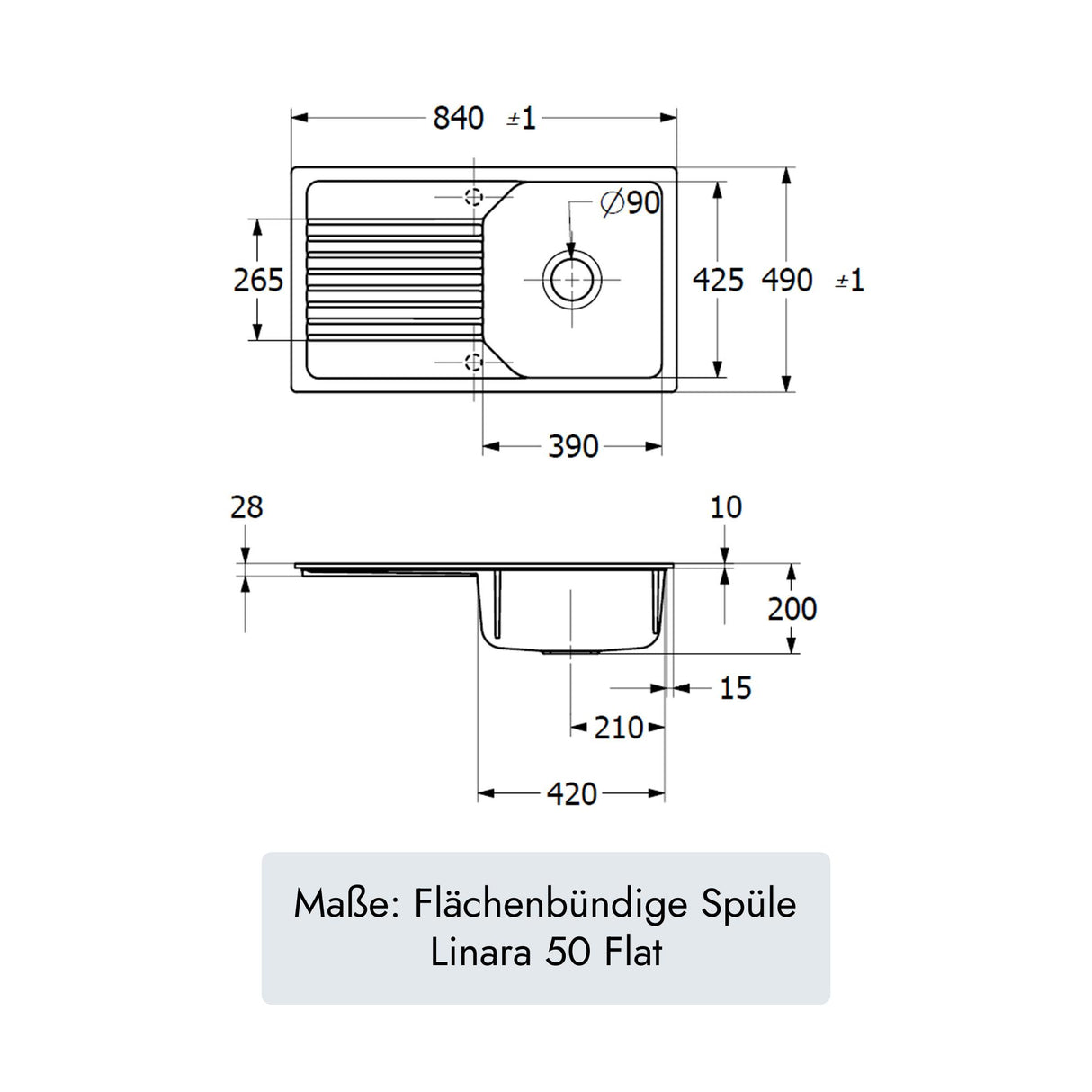 Villeroy & Boch Linara 50 Flat