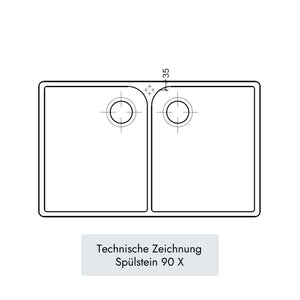 Villeroy & Boch Spülstein 90 X