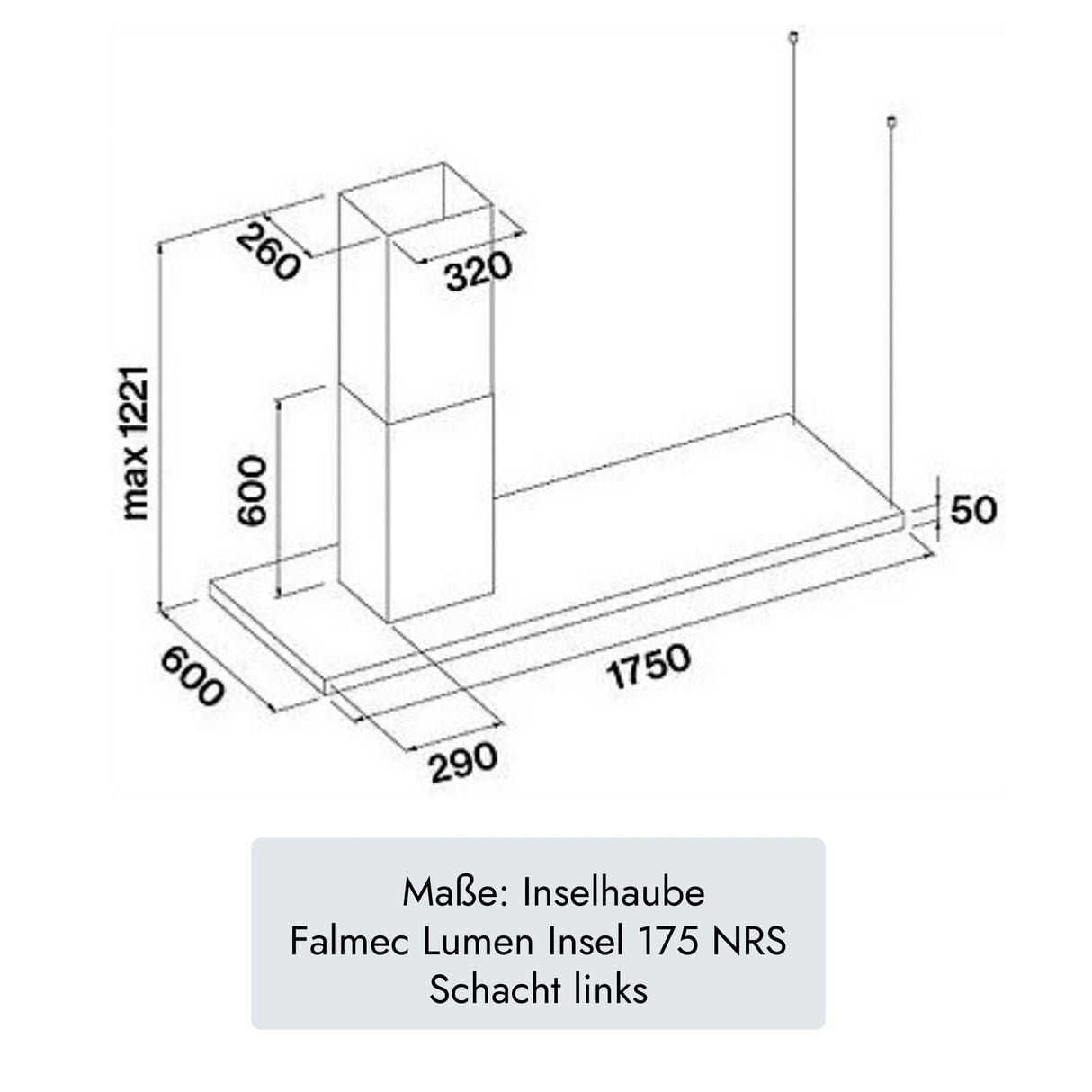 "Falmec Lumen Insel 175 NRS" von Falmec (Bild 10).  /  /