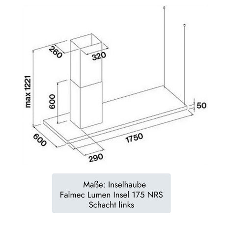"Falmec Lumen Insel 175 NRS" von Falmec (Bild 10).  /  /