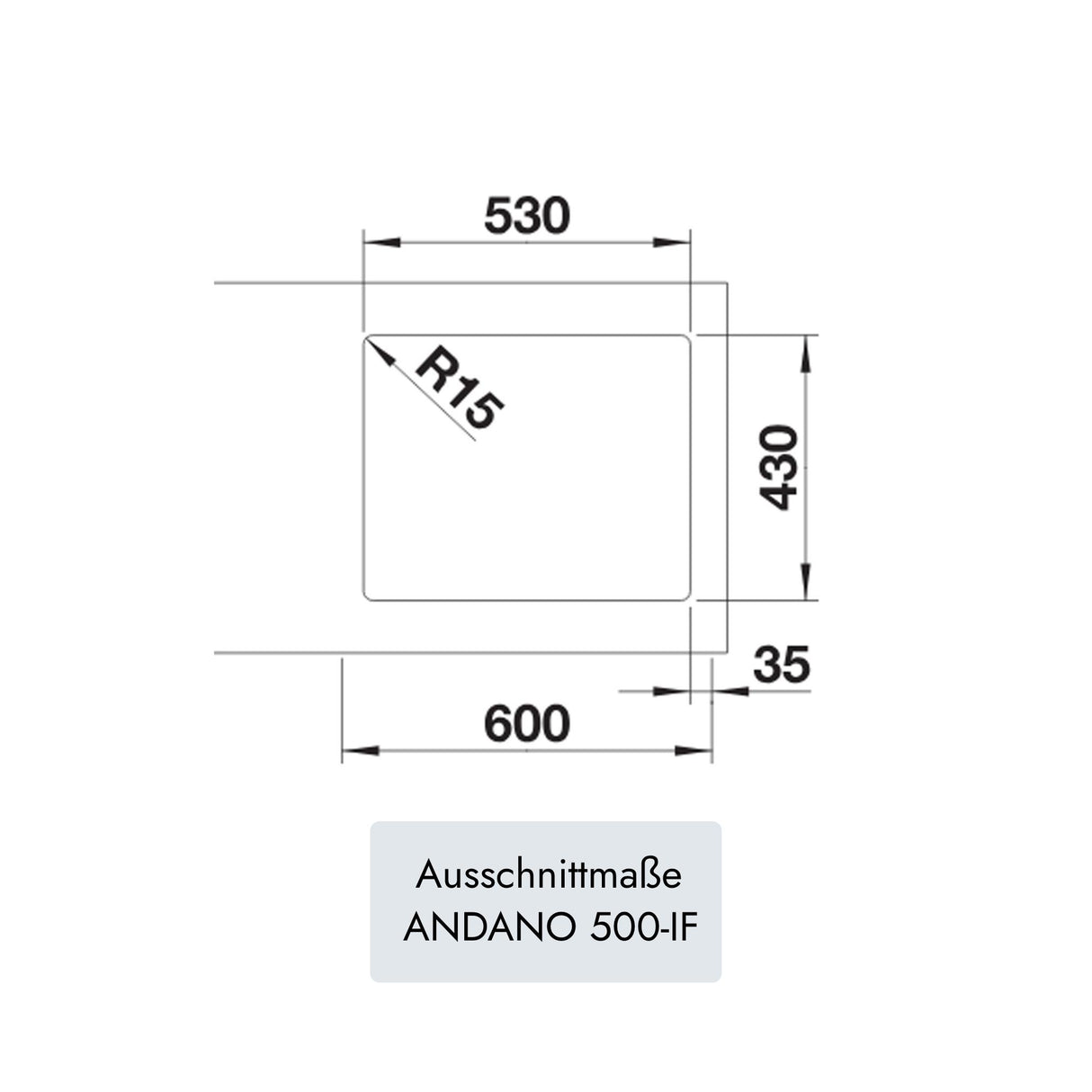 Blanco ANDANO 500-IF