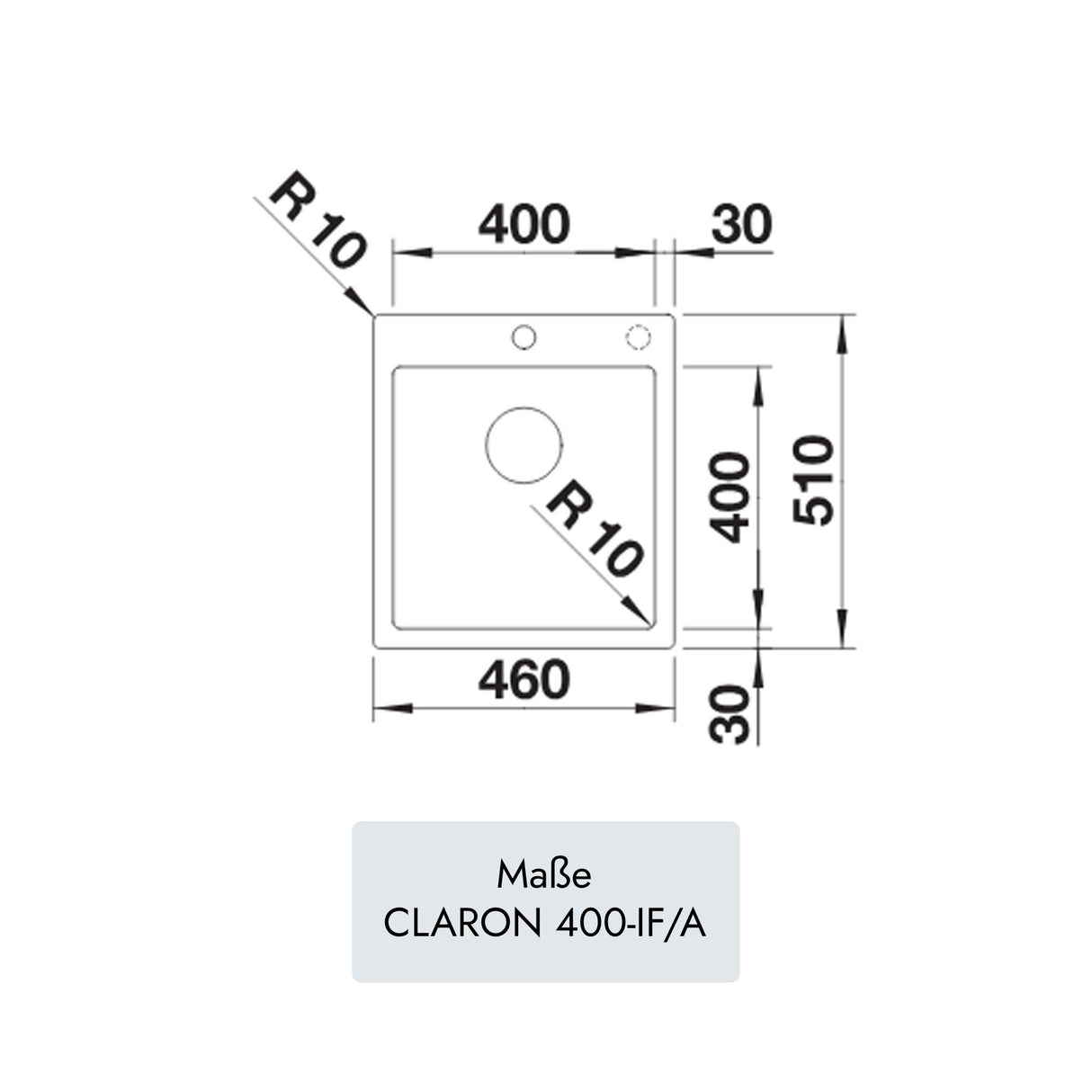 Blanco CLARON 400-IF/A
