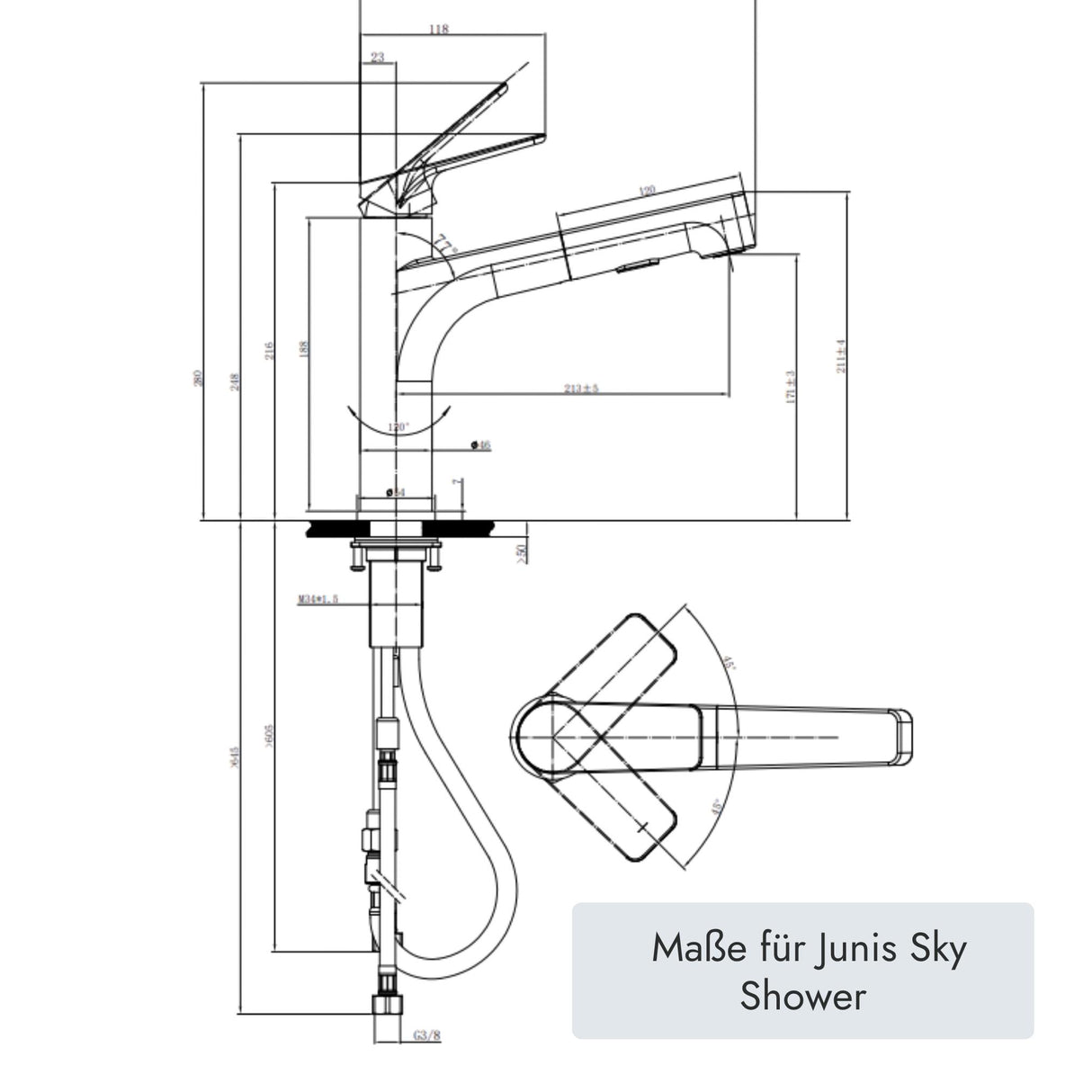 Villeroy & Boch Junis Sky Shower