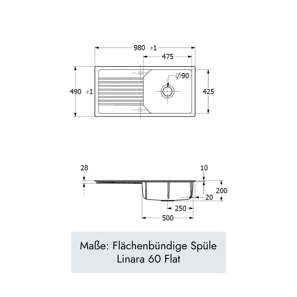 Villeroy & Boch Linara 60 Flat