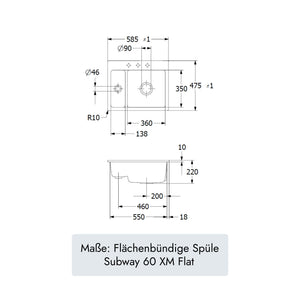 Villeroy & Boch Subway 60 XM Flat