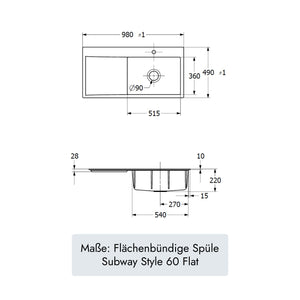 Villeroy & Boch Subway Style 60 Flat