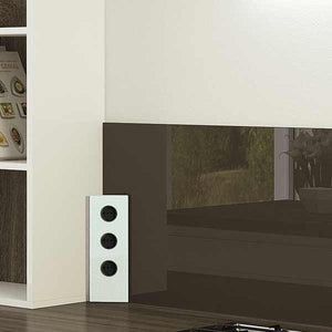 Wipo Power Ecksteckdose 3fach mit Glasblende