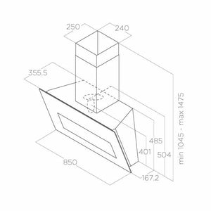 Kopffreihaube Elica Bloom 