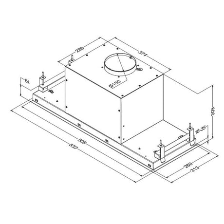 Lüfterbaustein Novy Crystal 