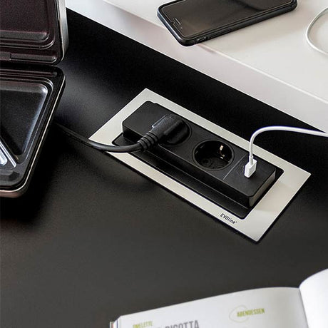 EVOline BackFlip drehbare Steckdose