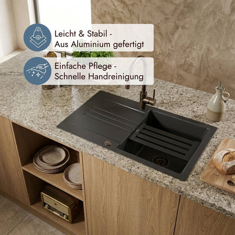 systemceram Medio-Matte Alu Modell 844 mit Maß 370 x 170 mm für Kara 50 U, 57, 57 F und 57 F/o