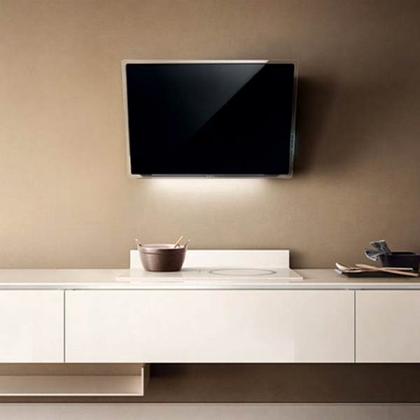 Elica Elle-S Weißes/Schwarzes Glas