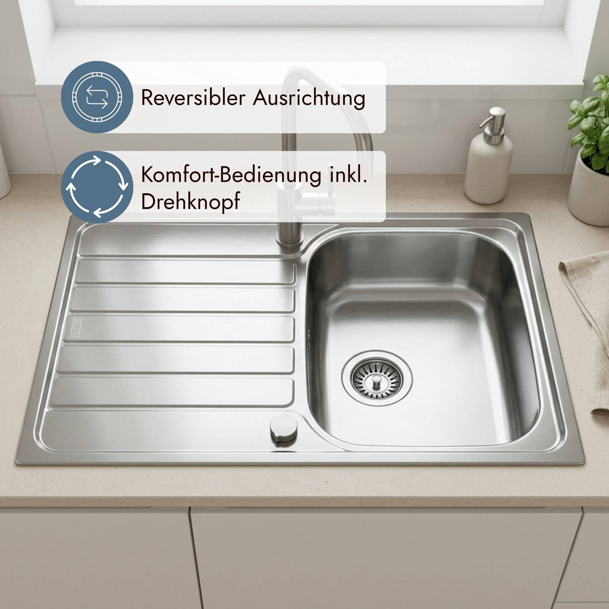 Franke Spark SKX 611-78 (50) Einbauspüle aus Edelstahl für moderne Küchenzeilen