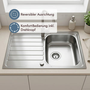 Franke Spark SKX 611-78 (50) Einbauspüle aus Edelstahl für moderne Küchenzeilen