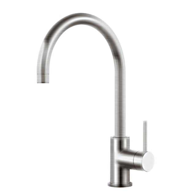 Systemceram Fresh Armatur in Edelstahlfinish für eine hochwertige und zeitlose Küchenoptik