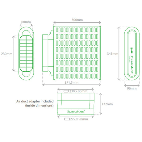PlasmaMade E-Filter GUC1314 - 1000 m³