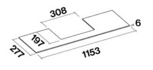 Falmec Move Glaskonsole 120er Korpus