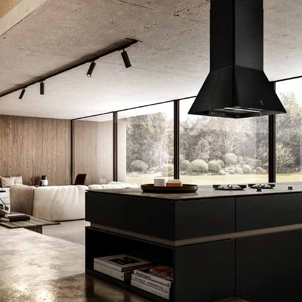 Inselhaube Ikona Schwarz