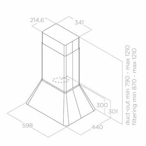 Inselhaube Ikona Schwarz