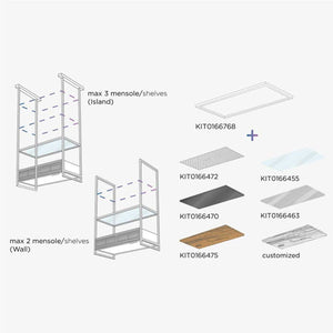 Konsole Holz für elica Open Suite+Suite Superior