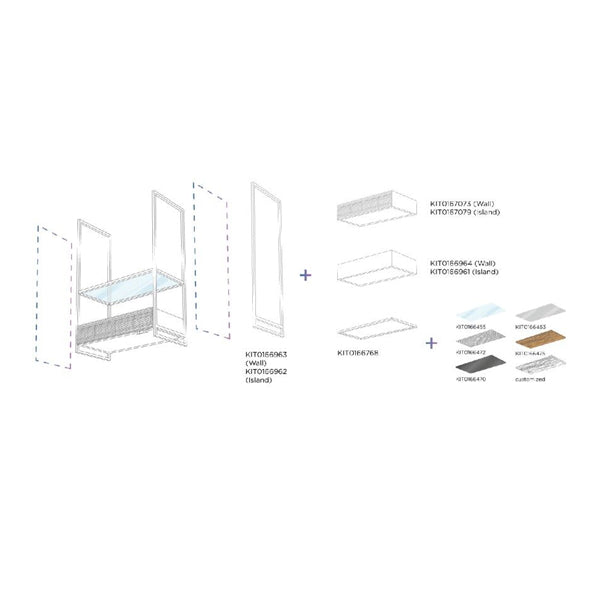 Kit mit Absaugmodul für Elica Open Suite