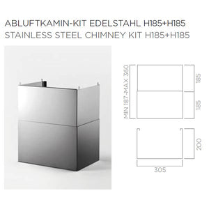 Kamin-Kit für Elica Hidden 2.0
