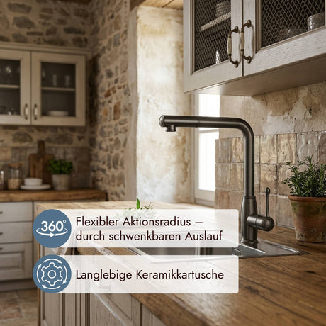 systemceram Tradizione Küchenarmatur mit markanter Formgebung und zuverlässiger Funktion im Alltag