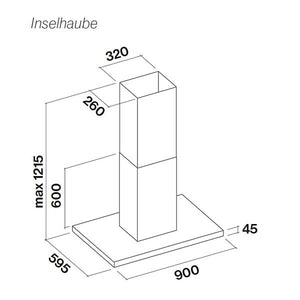 Wandhaube oder Inselhaube Falmec Luce 