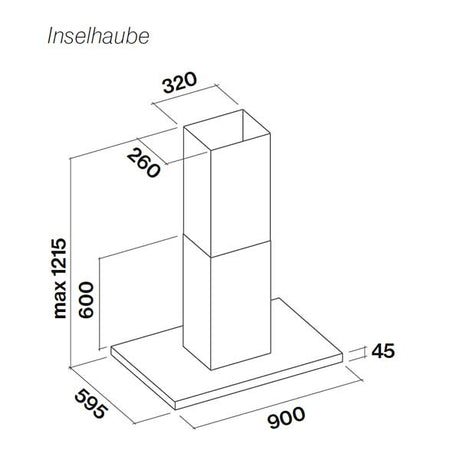 Wandhaube oder Inselhaube Falmec Luce 