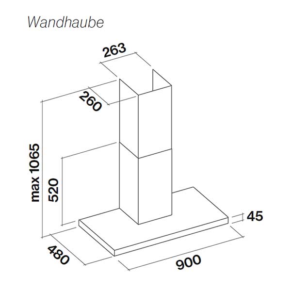 Wandhaube oder Inselhaube Falmec Luce 