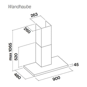 Wandhaube oder Inselhaube Falmec Luce 
