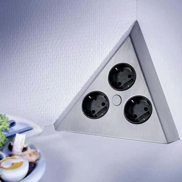 Thebo Togo Dreieck-Steckdose 3-fach