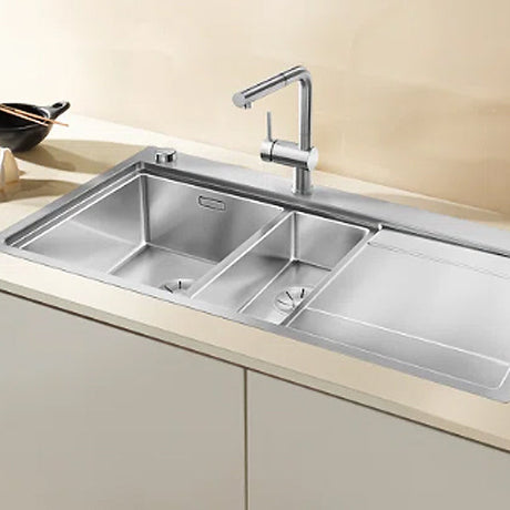 Edelstahlspüle Blanco Divon II 6 S-IF links