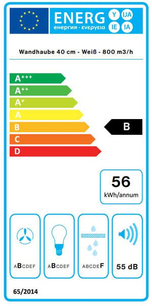 Mira White Black 40 cm Insel- oder Wand