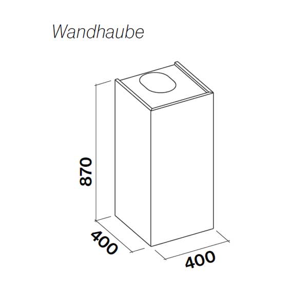 Mira White Black 40 cm Insel- oder Wand