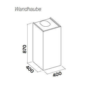 Mira White Black 40 cm Insel- oder Wand