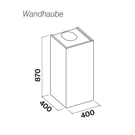 Mira White Black 40 cm Insel- oder Wand